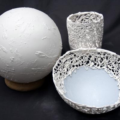 Pièces porcelaine dentelle porcelaine